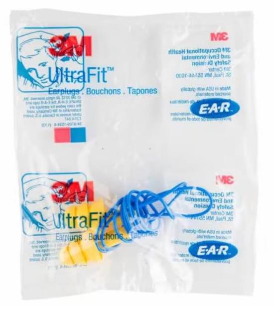 3M E-A-R UltraFit Corded Earplugs Carton of 400 image 2